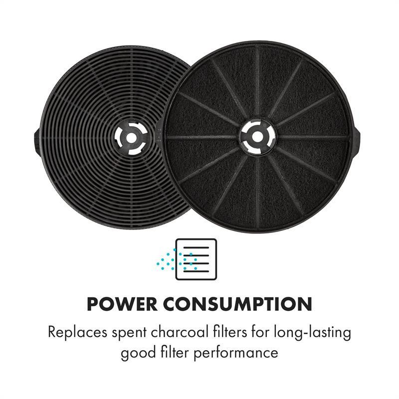 Фільтр з активованим вугіллям для витяжок Запчастина 2 фільтри для режиму рециркуляції Ø18,5 см (Німеччина, Рівне - фото 3