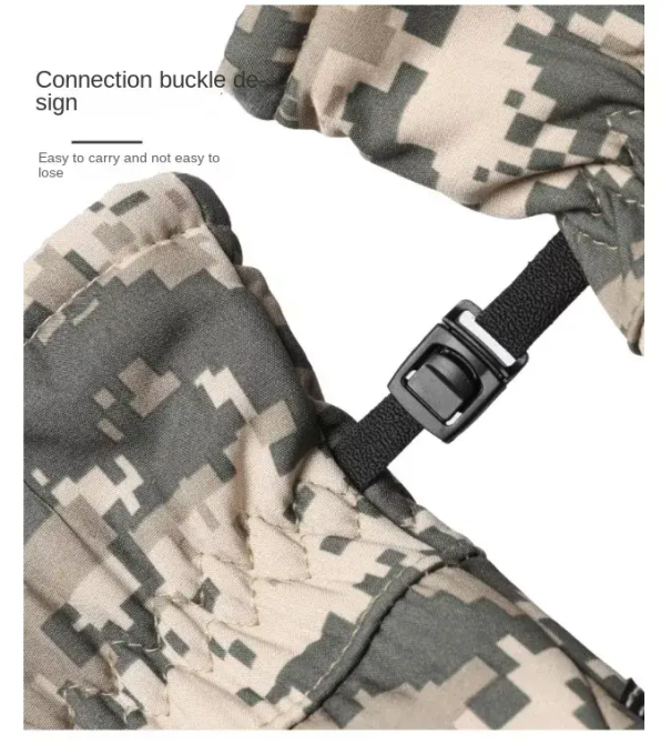 Тактичні зимові рукавички ЗСУ (розмір L) Сніговий камуфляж Вінниця - фото 7