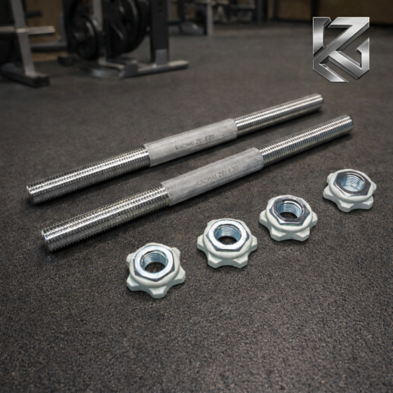 Грифи гантельні по 42 см з діаметром 25 мм 2 шт Kachai Zelezo Iron Pro Київ