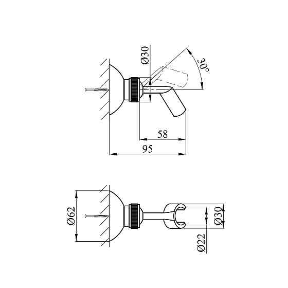 Тримач для душу Kroner KRM — C921 Київ