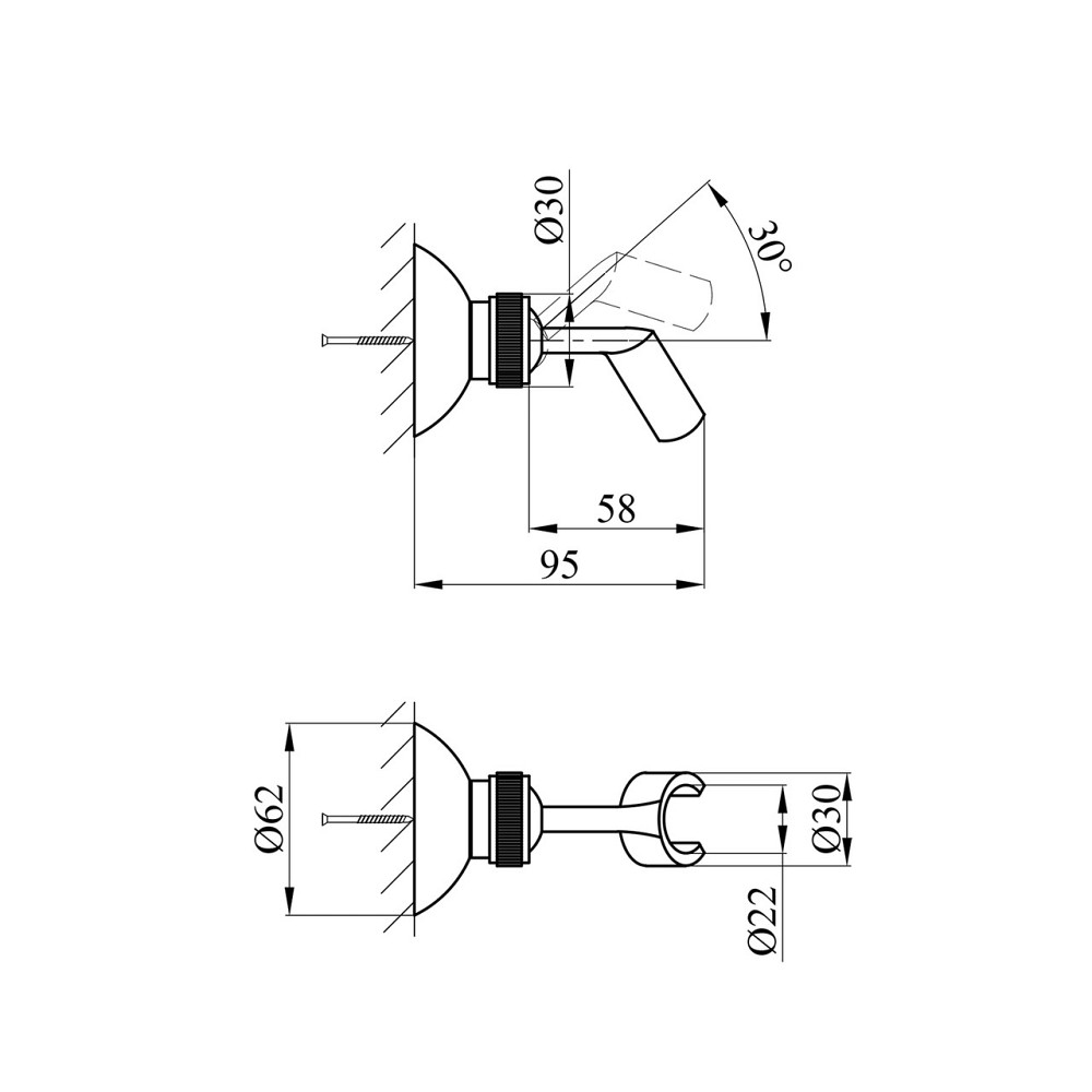 Тримач для душу Kroner KRM — C921 Київ - фото 6