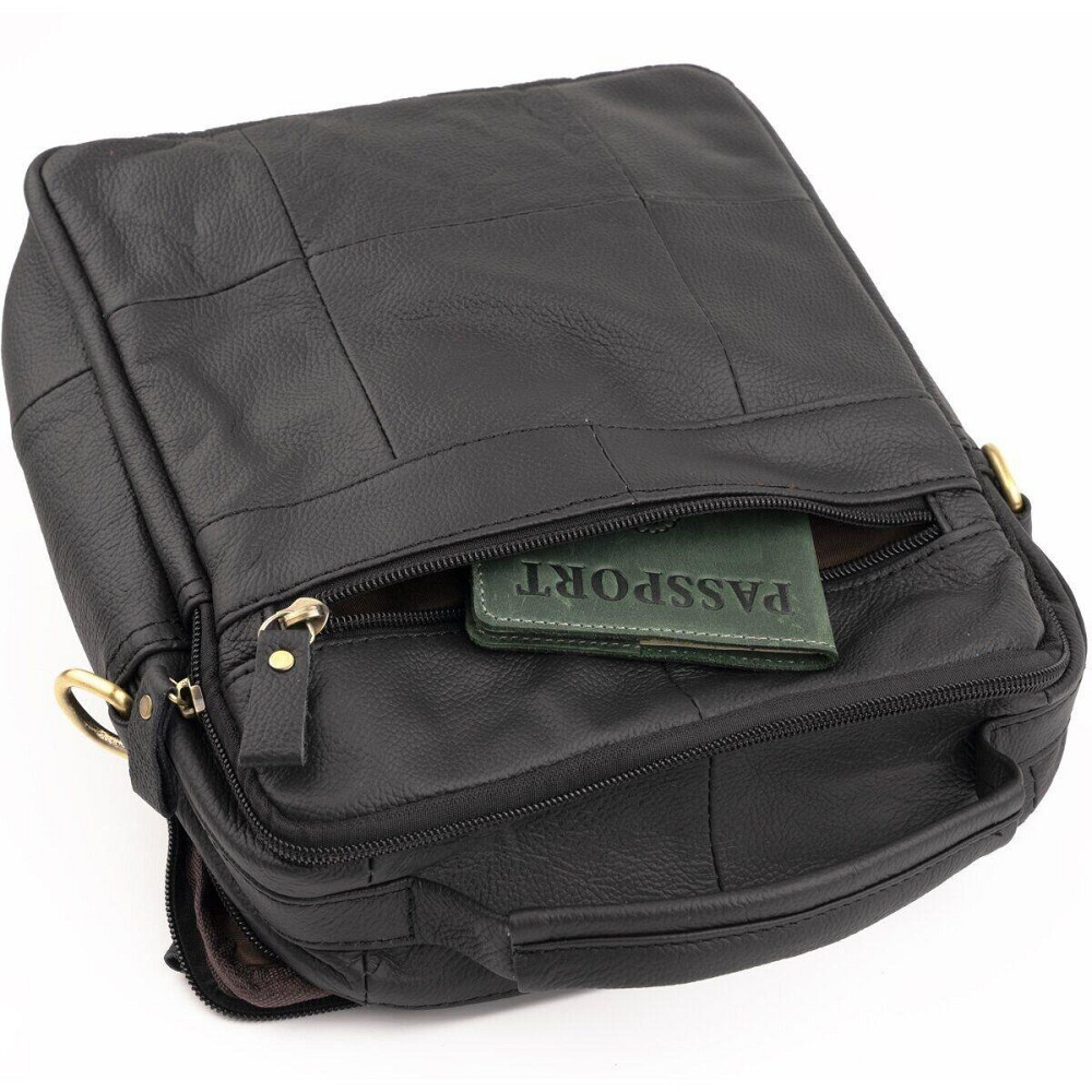 Сумка мужская флотар Vintage 14763 Черная Киев - изображение 6