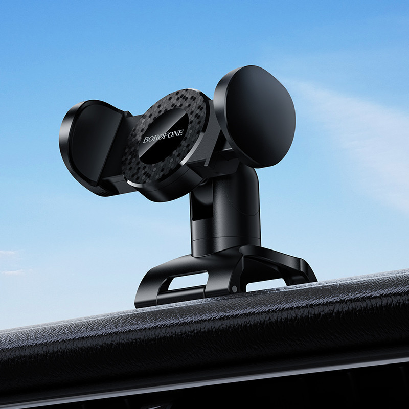 Автотримач для телефона BOROFONE BH142 Support pull clip car holder (center console) Black Одеса - фото 15