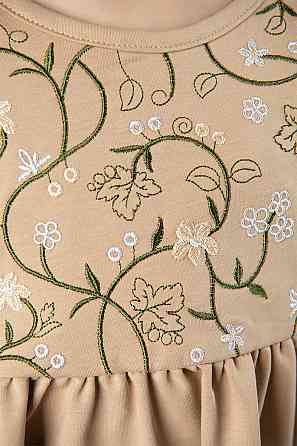 Плаття для дівчинки, блакитне, кавове, попелясто-рожеве (двохнитка) топ Київ