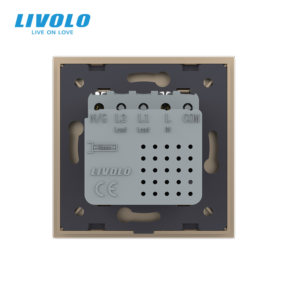 LIVOLO Розетка USB Type-C з Power Delivery 45W Livolo золото (VL-C7-FCUC-2AP) Коломия - фото 7