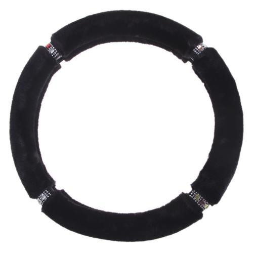 Чохол на кермо VLOD-F93 BK/BK M чорний з боковинами та мехом Харків - фото 8