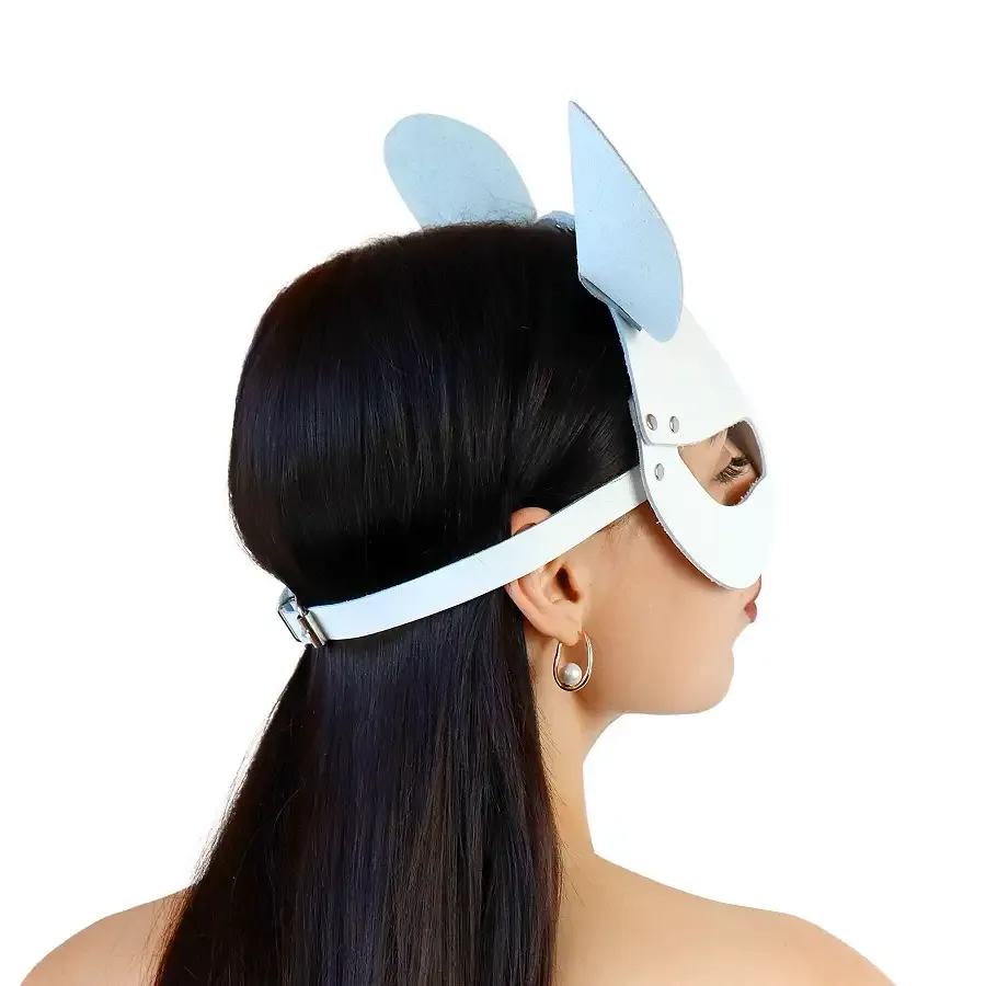 Шкіряна маска мишки Art of Sex - Mouse Mask, колір Білий Львів - фото 2