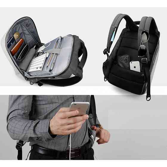 Рюкзак Tigernu D-83351 15.6" Black Grey Київ