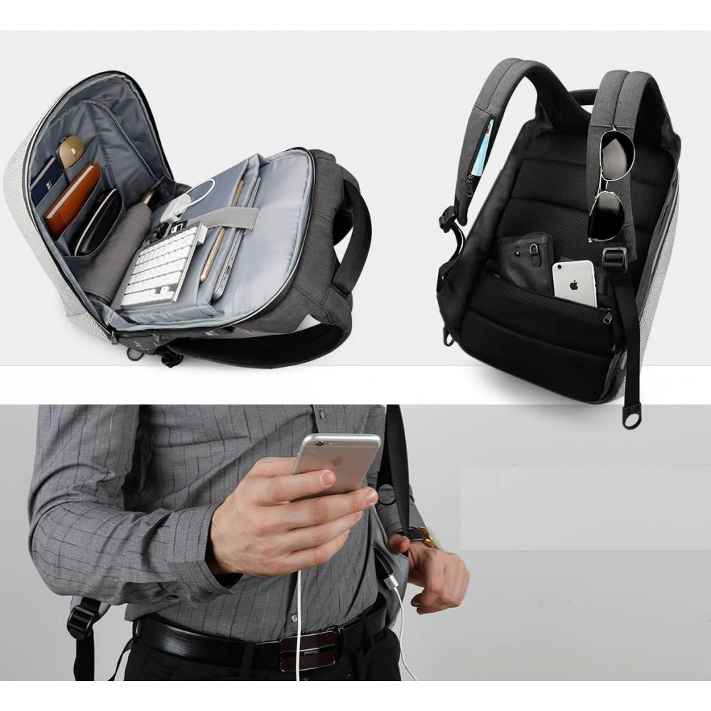 Рюкзак Tigernu D-83351 15.6" Black Grey Київ - фото 6