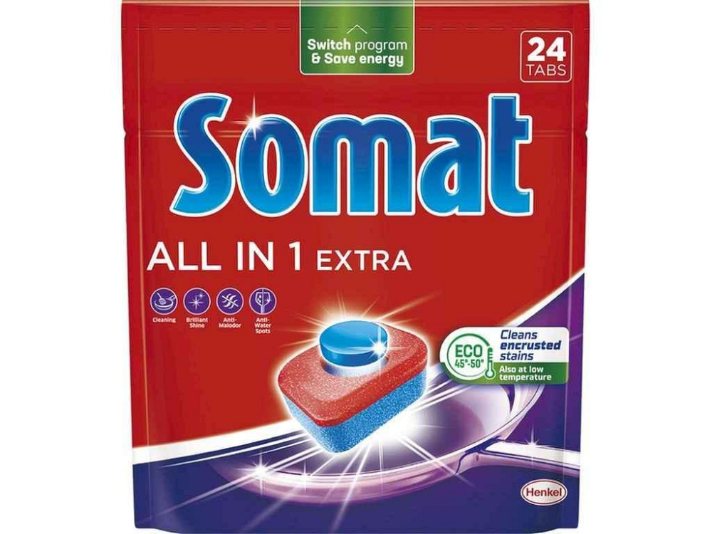 Таблетки для посудомоечных машин 24шт All in 1 Extra ТМ SOMAT Киев - изображение 1