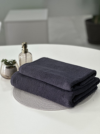 Полотенце банное Ideal Textile махровое 70х140 см 450 г/м2 графіт Черновцы - изображение 6