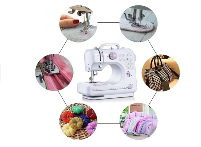 Багатофункціональна портативна швейна машинка з оверлоком Digital Sewing Machine FHSM-505 Київ - фото 7