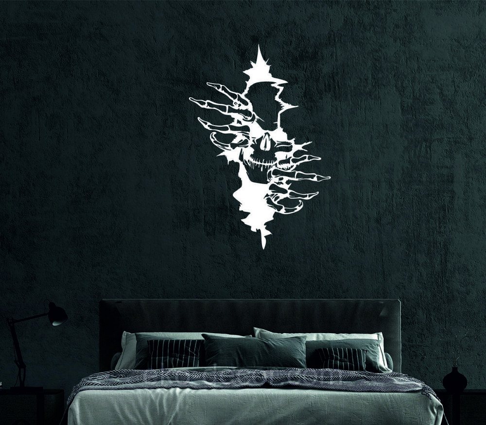 Декоративне настінне Панно «Скелет», Декор на стіну 90*62 см, Білий Київ - фото 4