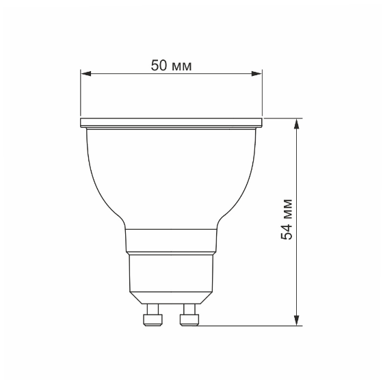 Лампа MR16e 6W GU10 4100К 220V LED Videx Житомир