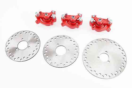 Гальмівна механічна система передня + задня в зборі, к-кт 6 деталей Киев