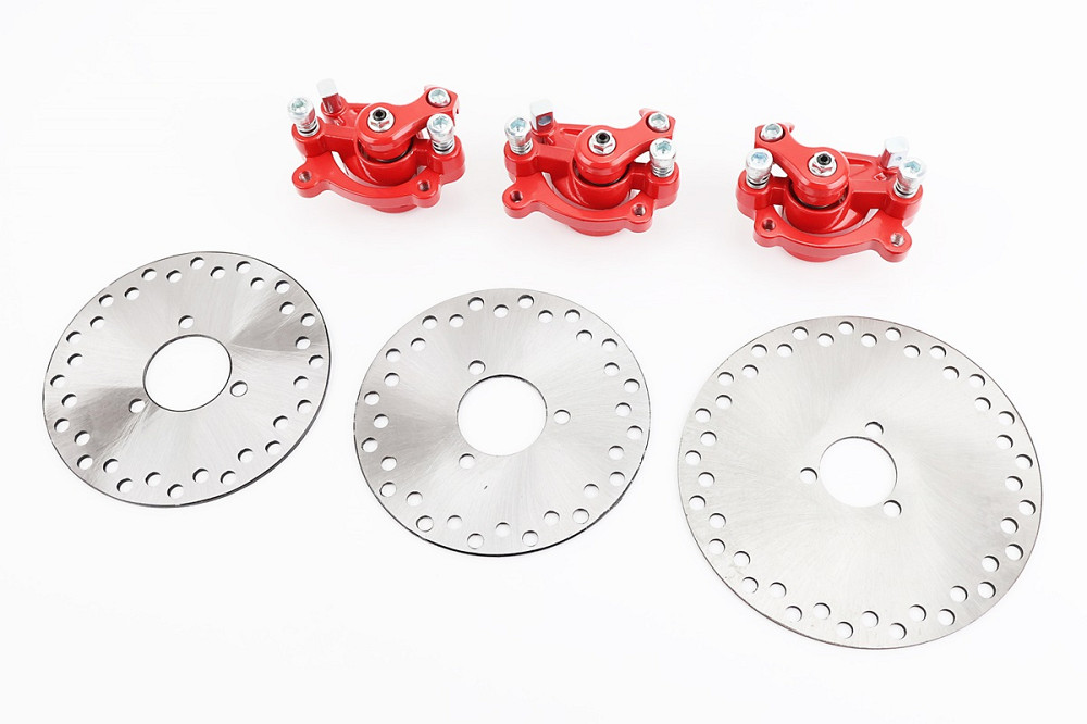 Гальмівна механічна система передня + задня в зборі, к-кт 6 деталей Киев - изображение 1
