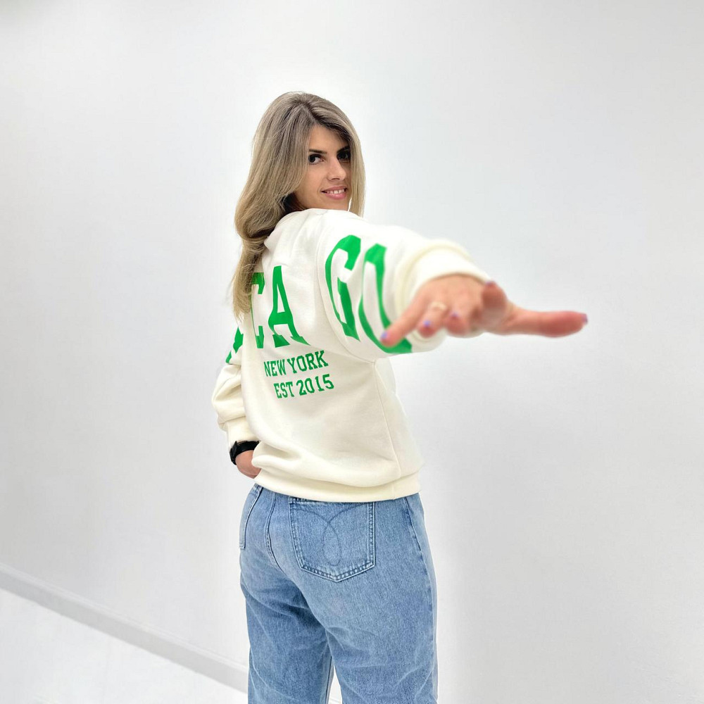 Жіночий утеплений батник "Noise" оптом | Батал Молочний, 50-52 Київ - фото 3