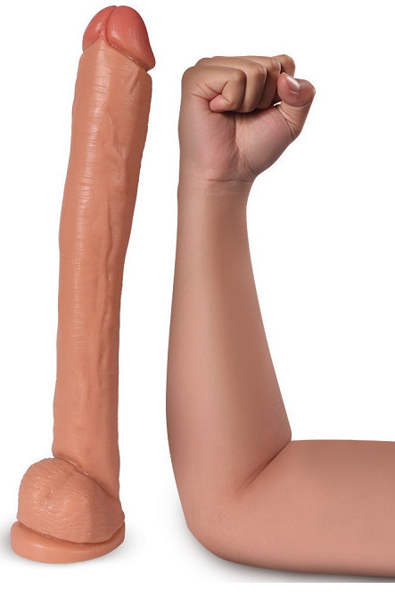 Великий довгий фалоімітатор "Long root" Sex Aura Київ - фото 1