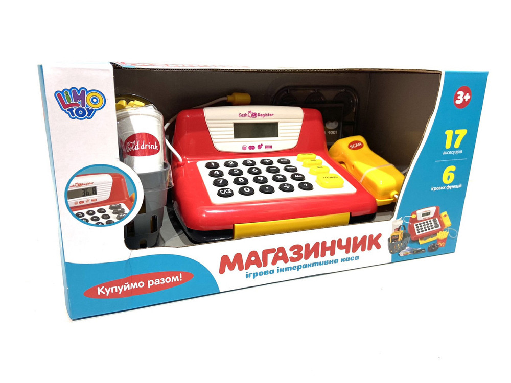 Дитячий ігровий касовий апарат Limo Toy з продуктами (7016-1 UA) Чернигов - изображение 1