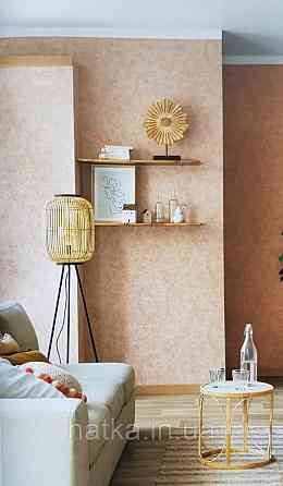 Обои виниловые на флизелине Caselio Patine  0.53х10 под штукатурку структурные матовые коричневые Киев