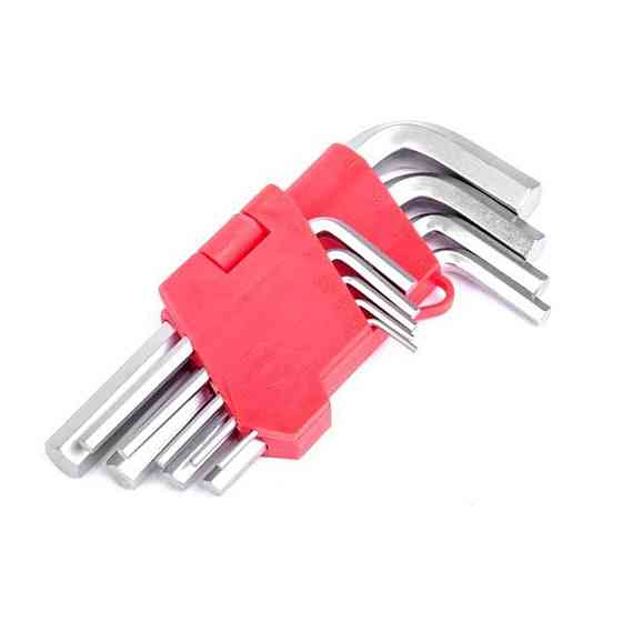 Набор ключей Г-образных шестигранных 9 шт., 1.5-10 мм, CrV Мукачево