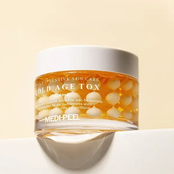Омолоджуючий капсульний крем з екстрактом золотого шовкопряда Gold Age Tox Cream Medi-Peel 50 мл Київ - фото 4