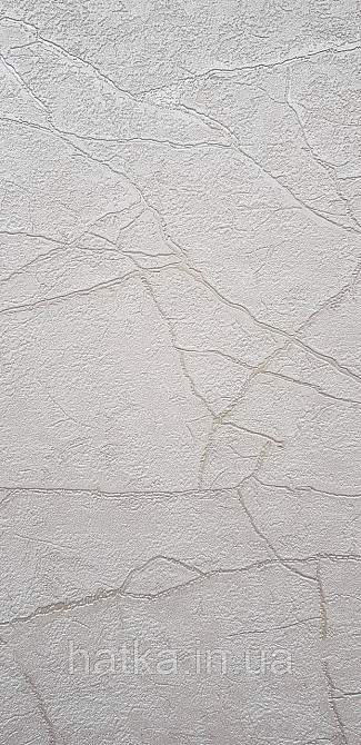 Шпалери вінілові на флізеліні AdaWall Roka 1.06х10 під камінь структурні бежеві прожилки сріблом 23107-2 Київ - фото 2