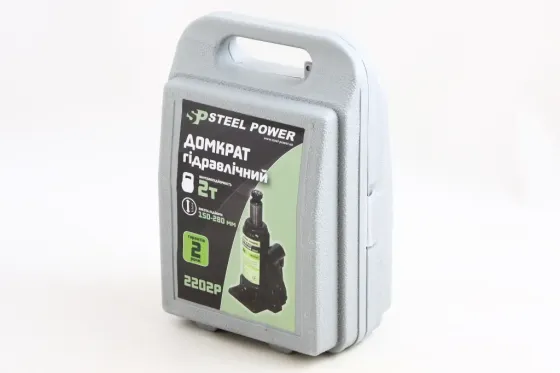 Домкрат гідравлічний 2 т 150-280м пласт. уп. Steel Power Вінниця