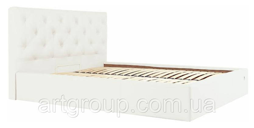 Ліжко-подіум BristolNew Design Comfort 120×190см З підйомним механізмом та нішею для білизни Екошкіра Білий Дніпро - фото 3