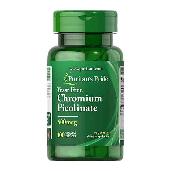 Chromium Picolinate 500 mcg Yeast Free - 100 tabs Київ