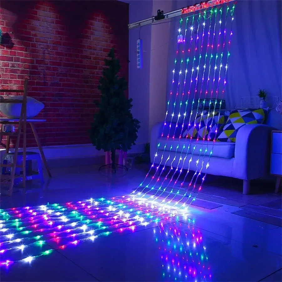 Світлодіодна новорічна гірлянда 360 LED, 3x2м, 8 режимів Київ - фото 3