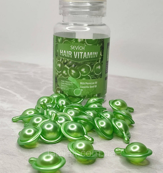 Капсули для посічених, сухих кінчиків Sevich Hair Vitamin (morocan, camellia seed oil) Херсон - фото 1