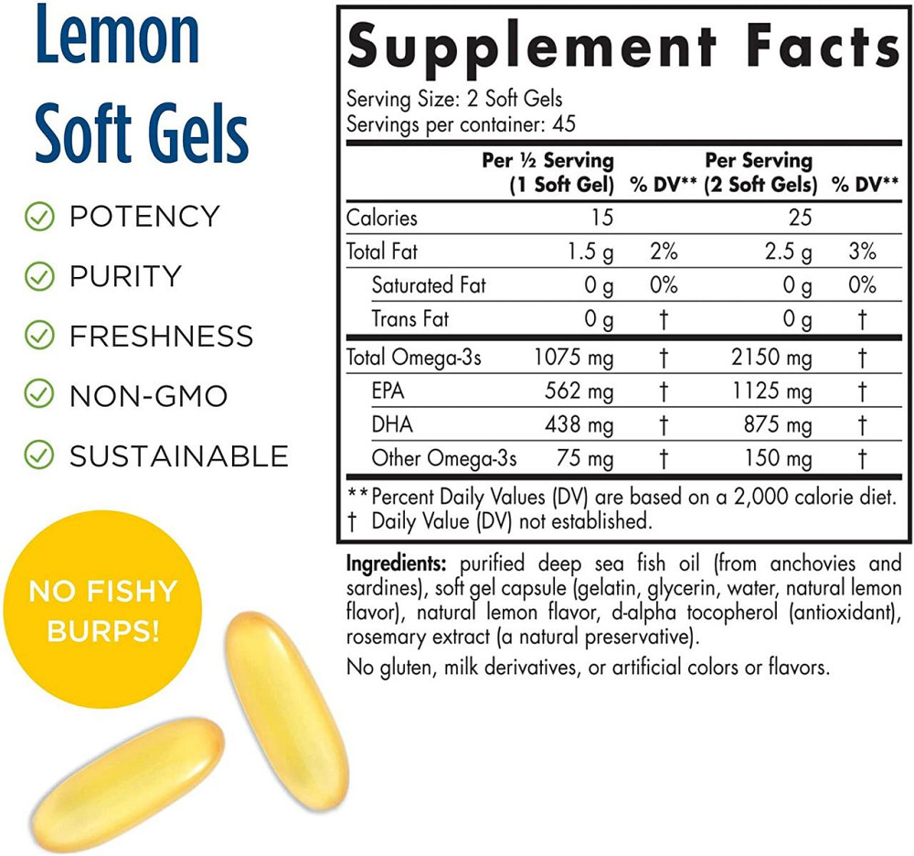 Омега 2X Naturals Ultimate Omega 2X 2150 мг 90 капс Київ - фото 2