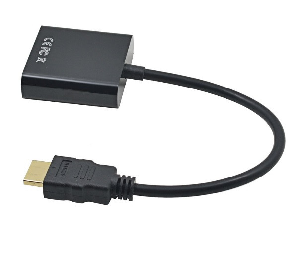 Перехідник HDMI M -> VGA F чорний (без звуку) OEM Вінниця - фото 2