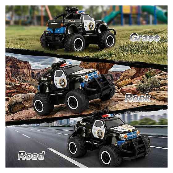 Радіокерована машинка RC автівка Pup Go Police чорний зі світлом ABS 27 MHz дальність 8-10 м 1:43 для дітей від 3 років Київ