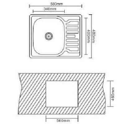 Мойка кухонная Interline POLO microdecor Винница