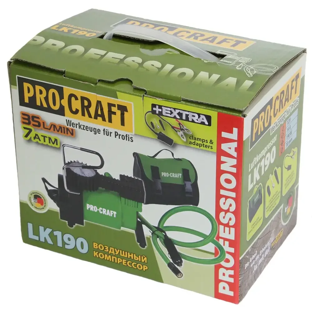 Компрессор автомобильный Procraft LK190 для колес R13-R16,Автомобильный компрессор для колес 168 Вт Львов - изображение 8