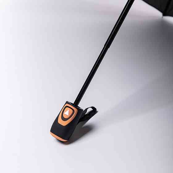 Полуавтоматический зонт с принтом, черный, 97 см Киев