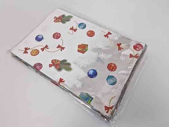 Новогодние Пакеты для Конфет и Подарков (20*30) №11 Снежные конфетти  (100 шт) Харьков