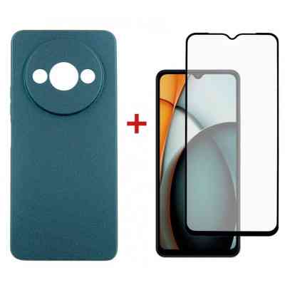 Чохол до мобільного телефона Dengos Xiaomi Redmi A3 + Glass Green (DG-KM-90) Вінниця