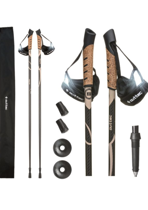 Трекінгові палки Outtec карбонові 115см 1-секційні Anti-shock Київ - фото 1
