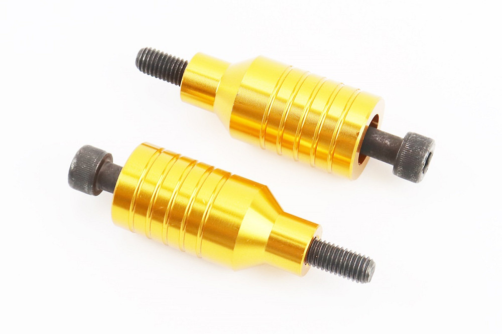 Пеги для самоката 55 мм, алюмінієві, жовті, к-кт Київ - фото 1