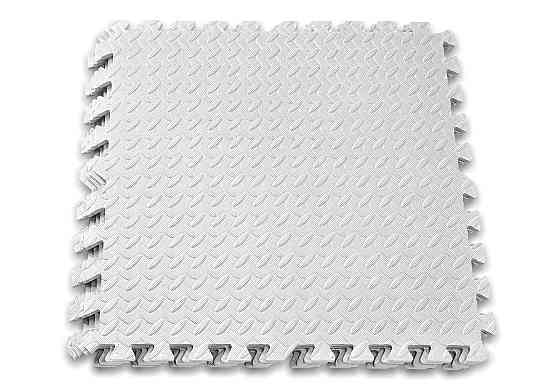 Татамі мат EasyFit SwallowTail 4 шт (60х60х1 см) пазл хвіст ластівки білий Коломия