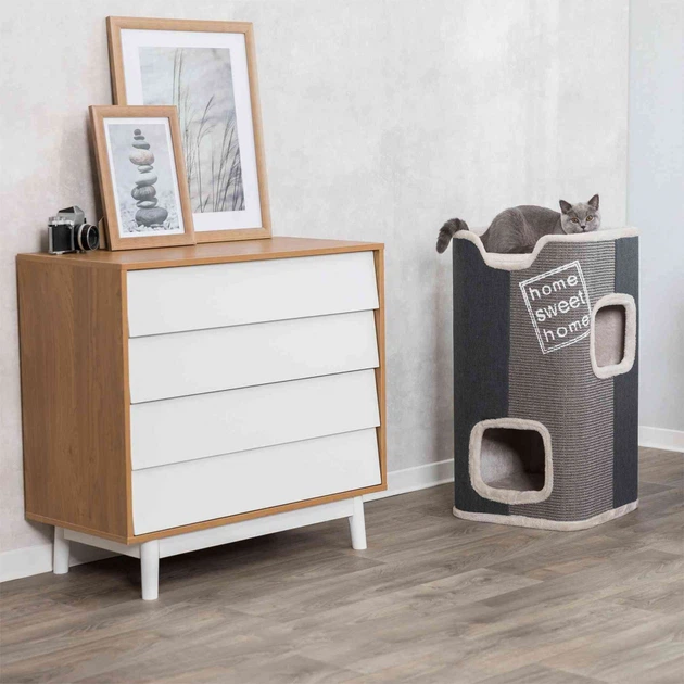Будиночок з кігтеточкою для кішок Trixie Jorge (Триксі) 40х40х78 см Запоріжжя - фото 3