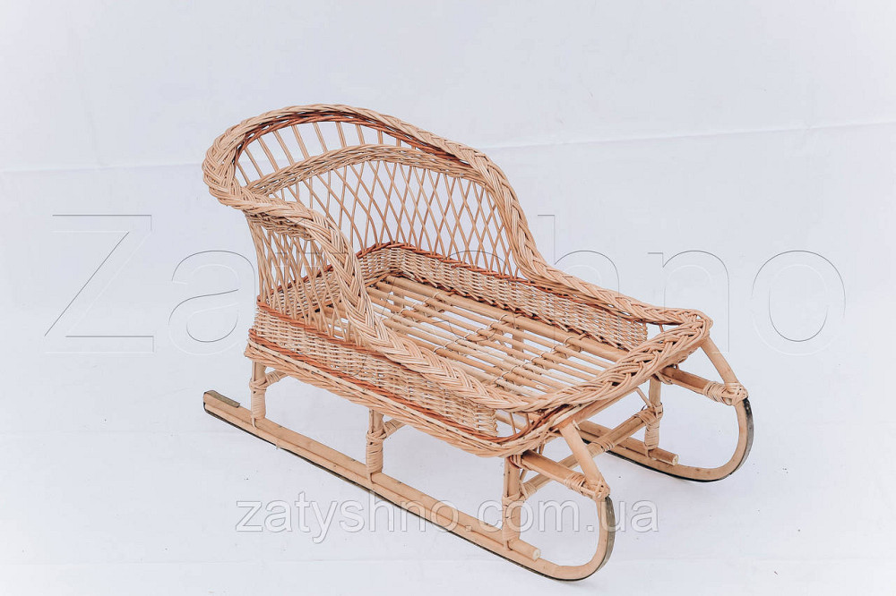 Санки плетеные детские из лозы | санки из лозы | детские санки из лозы | cанки плетеные детские со с Киев - изображение 1
