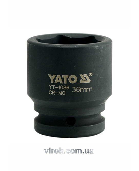 Головка торцева ударна шестигранна YATO 3/4" М36 х 56 мм Одеса - фото 1