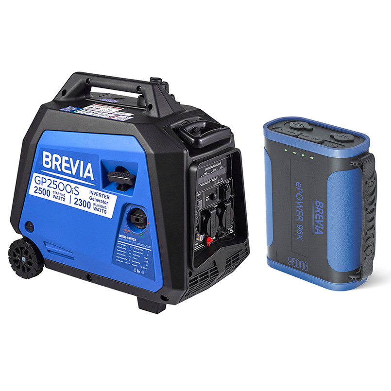 Комплект генератор інверторний Brevia 2,5кВт (ном 2,3кВт) + повербанк (Power Bank) Brevia ePower 96Ah Львів - фото 1