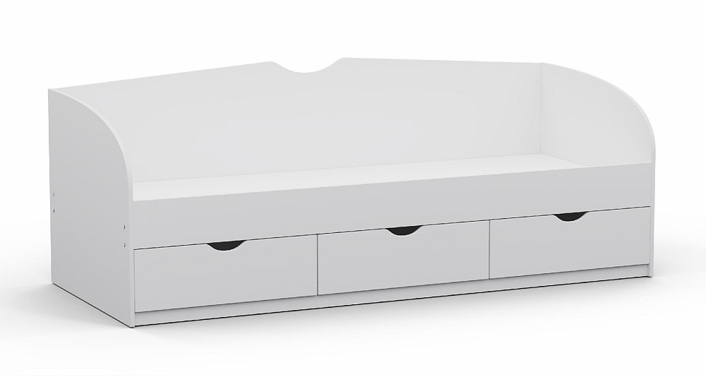 Ліжко односпальне L-8, Білий, 2030х834х766 Львів - фото 1