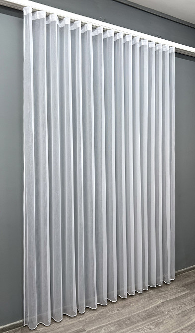 Тюль VR-Textil 1985т Жакард фактурний Білий 400х270 см (42-0975) Київ - фото 3