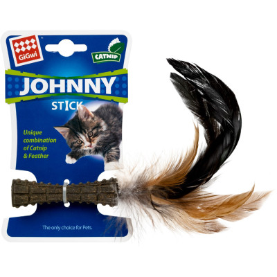 Іграшка для котів GiGwi Catnip Спресована котяча м'ята з пером 8 см (75334) Вінниця - фото 2
